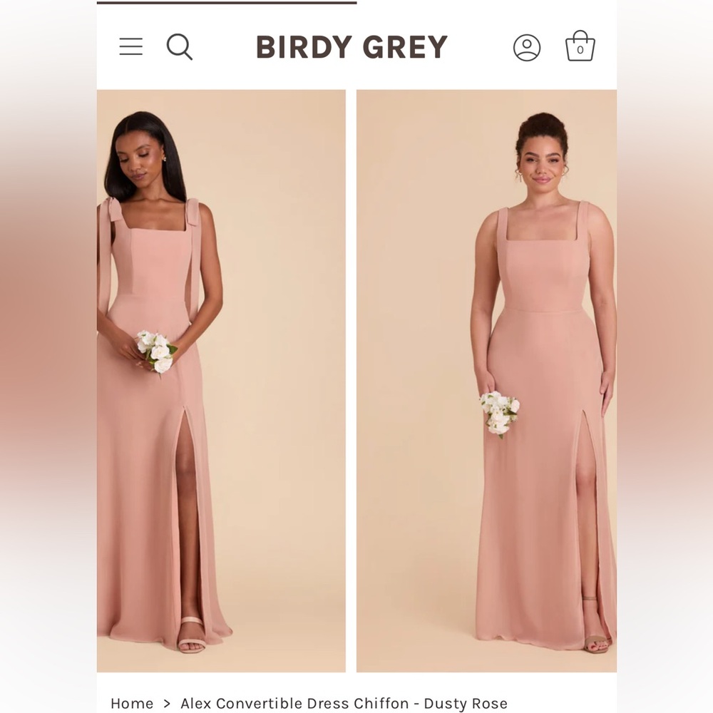 Birdy Grey Dusty Rose Chiffon